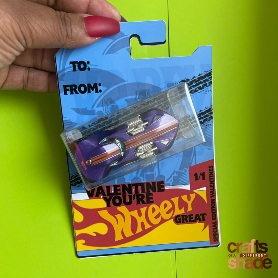 DIY RACE CAR VALENTINE'S CARDS - SHIPPED AND PRINTED