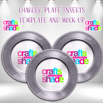 Charger Plate Menu Inserts - Template and Mock Up DIY