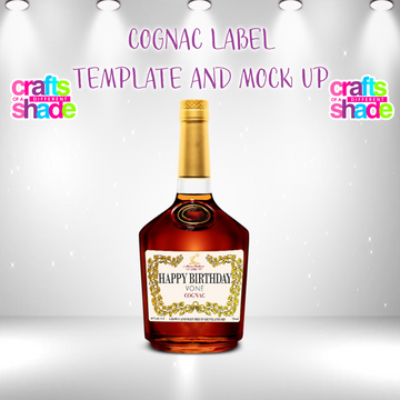 Cognac Label - Template and Mock Up DIY