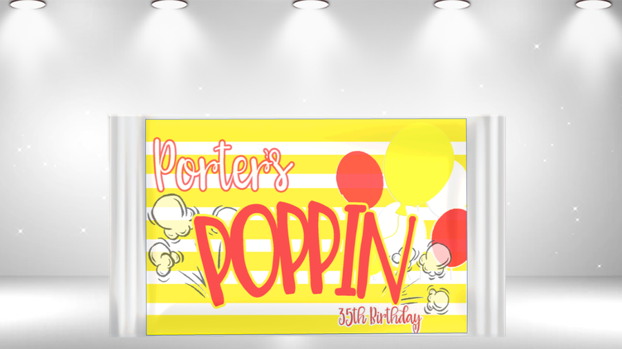 Microwave Popcorn Party Favor - Publisher Template and Mock Up DIY