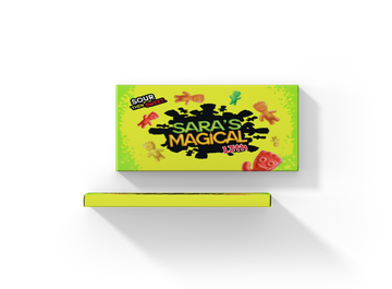 Sour Candy Box - Photoshop Template and Mock Up Personalized