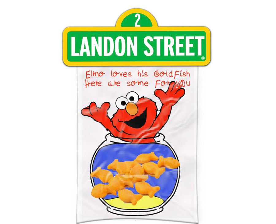 Custom Goldfish Sesame Street Elmo Party Favors