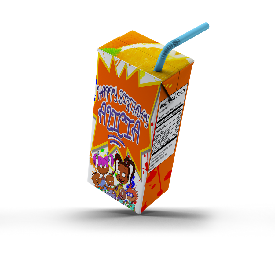 Juice Box - Photoshop Template and Mock Up Personalized